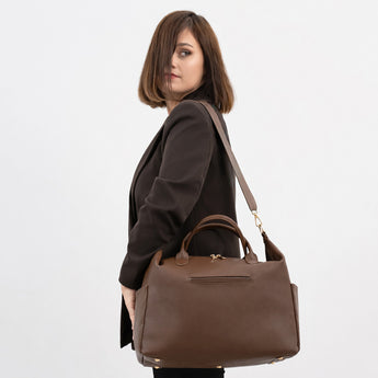 torba dla mam mybabybag brązowa