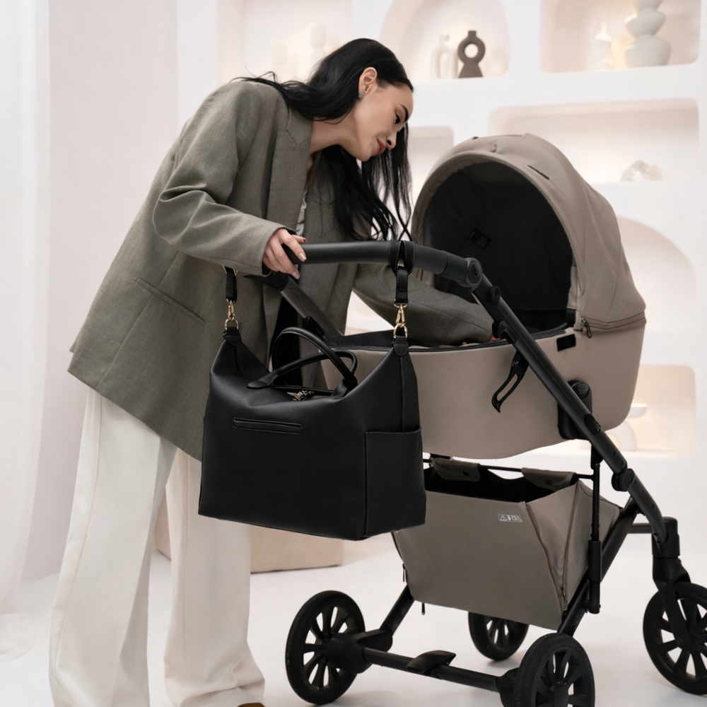 Suport pentru cărucior pentru geanta MyBabyBag, culoare neagră