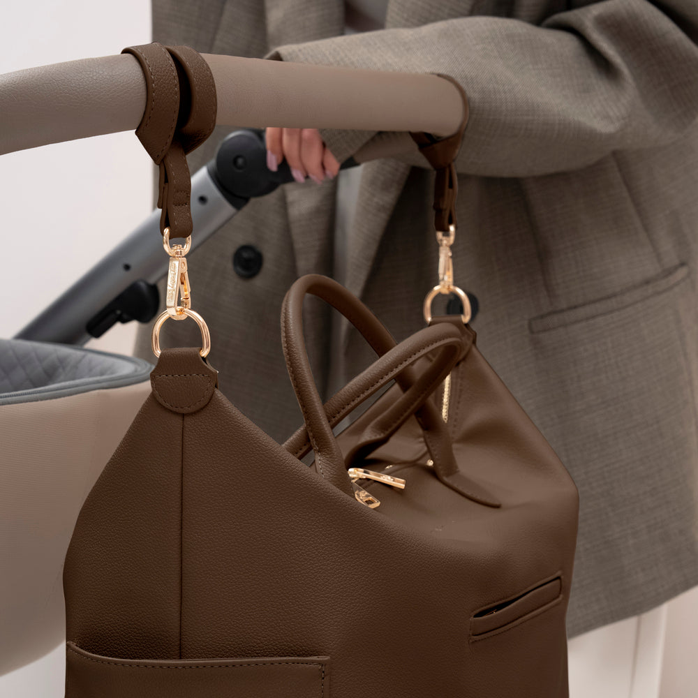 Suport pentru cărucior pentru geanta MyBabyBag, culoare maro